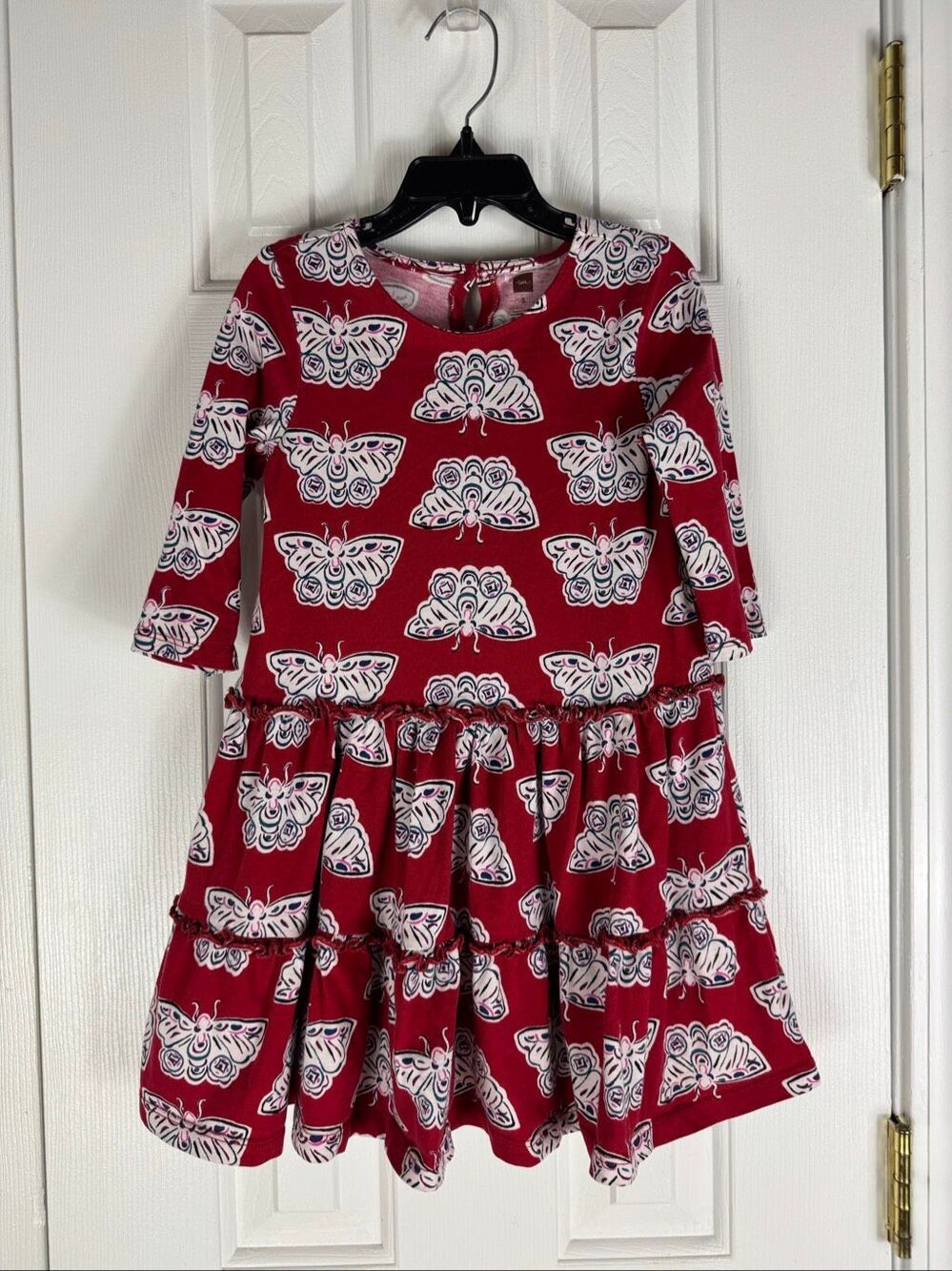 Tea Collection Girls Chinois Butterfly Tiered Dress Size 5